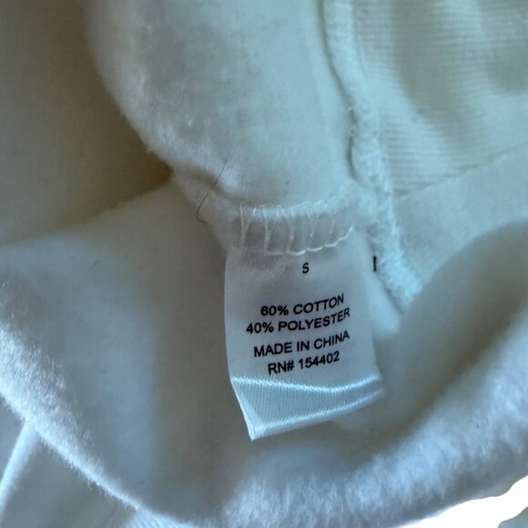 Weekend White Smiley Sun Graphic Sweatshirt S By The Vinyl Icons - Picture 7 of 8